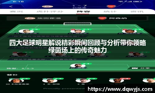 四大足球明星解说精彩瞬间回顾与分析带你领略绿茵场上的传奇魅力
